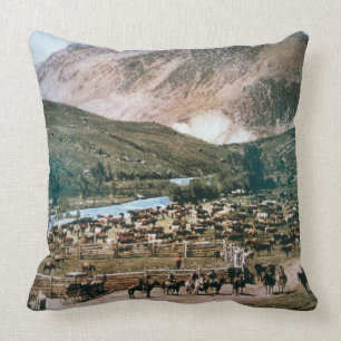 Cattle Ranch, Colorado, 1899 (photo) Cushion