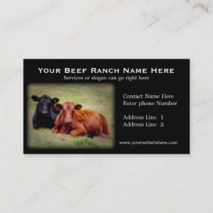 Cattle Ranch or Beef Related Business Cards