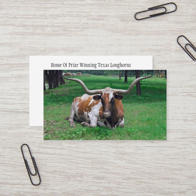 Cattle Rancher Farmer  Business Card (Front/Back In Situ)
