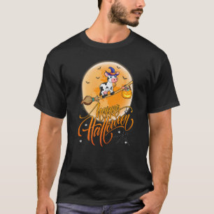 Cattle Ride Witch Shotgun Moon Vintage Cattle Hall T-Shirt