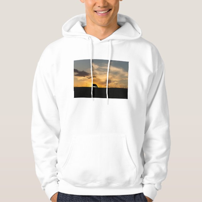 Cattle Sunset Silhouette Hoodie (Front)