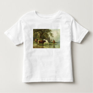 Cattle Watering in a River Landscape Toddler T-Shirt