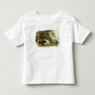 Cattle Watering in a River Landscape Toddler T-Shirt