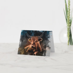 Cattle Western Cow Bull Notecard