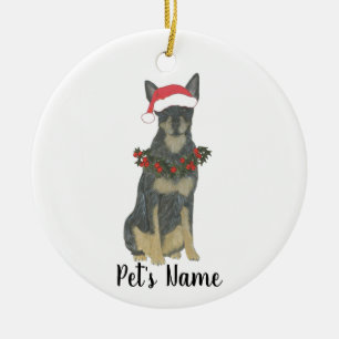 Cattledog Heeler (Blue) Ceramic Ornament