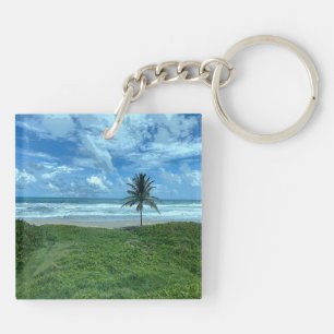 Cattlewash Beach, Barbados Key Ring
