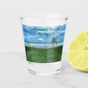 Cattlewash Beach, Barbados Shot Glass
