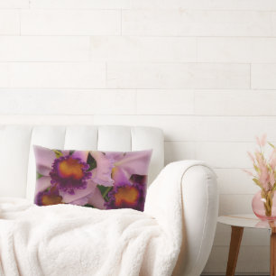 Cattleya Hybrid Orchid Throw Pillow