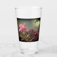 Cattleya Orchid and Three Hummingbirds Heade
