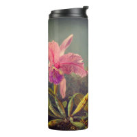 Cattleya Orchid and Three Hummingbirds Heade
