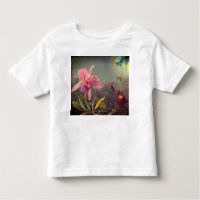 Cattleya Orchid and Three Hummingbirds Heade