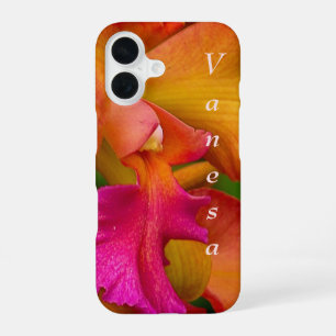 Cattleya Orchid Portrait iPhone 16 Case