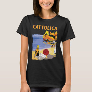 Cattolica Italy Beach Retro Travel T-Shirt