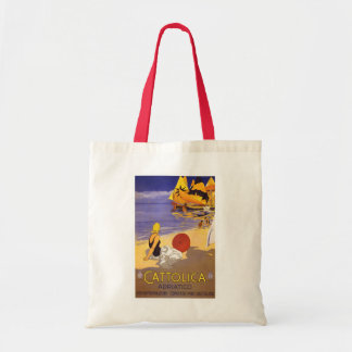 "Cattolica" Vintage Italian Travel Poster Tote Bag