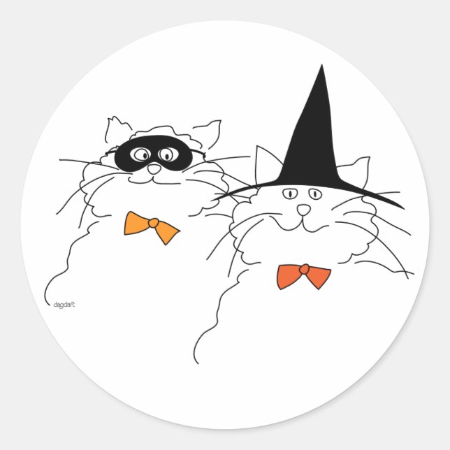 Catty Halloween Sticker (Front)