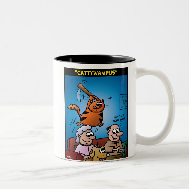 Cattywampus Two-Tone Coffee Mug (Right)