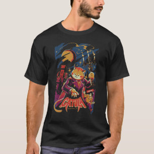 Catula The Vampire Dracula Monster Kitten  Meow Ca T-Shirt