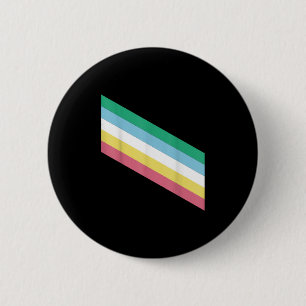 Catumet Lgbtq Pride Disability Pride Flag - Uni-ad 6 Cm Round Badge