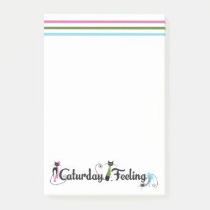 Caturday Cat Lovers Post-it Notes