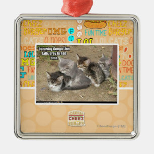 Caturday Conga Line Metal Tree Decoration
