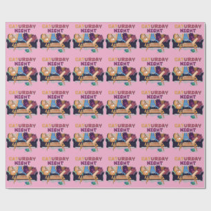 Caturday Night Wrapping Paper