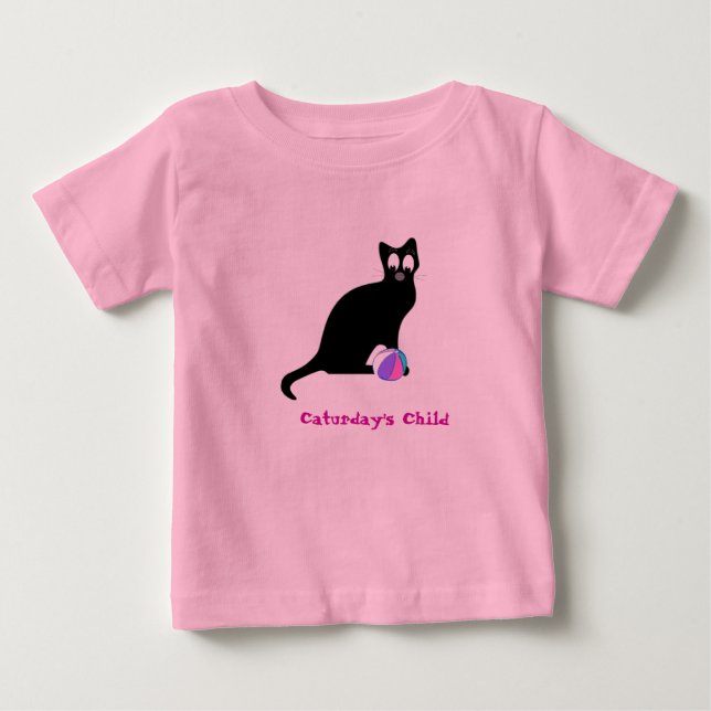 Caturday's Child Baby T-Shirt (Front)