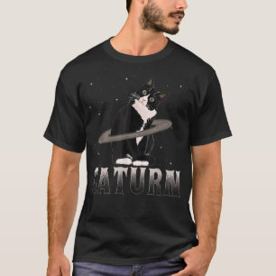 Caturn Cat Mum Cat Dad Space T-Shirt