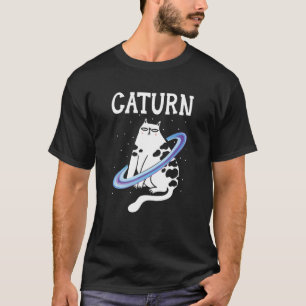 Caturn Cat Owner Outerspace Planets Astronomer Ast T-Shirt