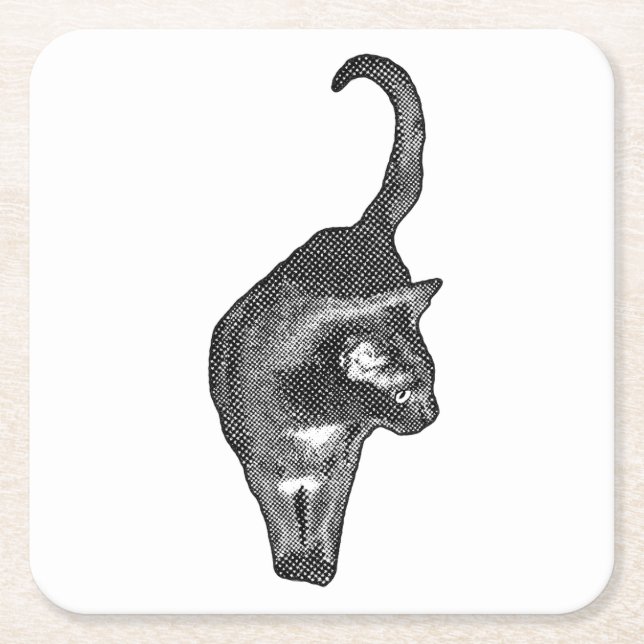 Catwalk Spirit Square Paper Coaster (Front)