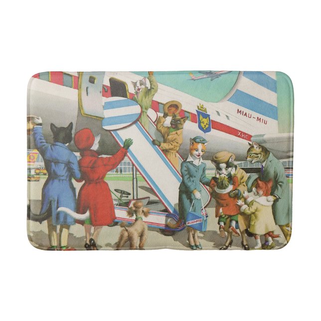 CATWALKS: Cats' Bon Voyage - Bath Mat (Front)