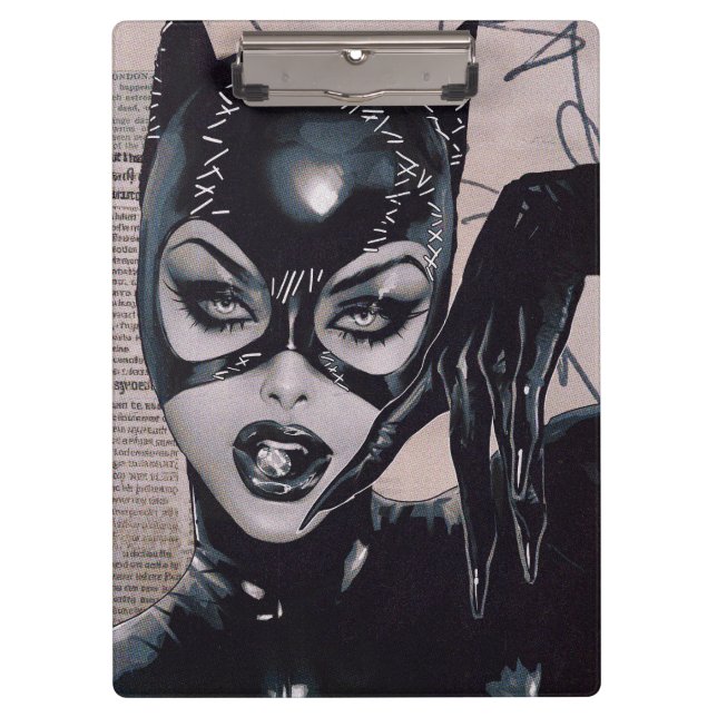 Catwoman #50 Sozomaika Cover Illustration Clipboard (Front)