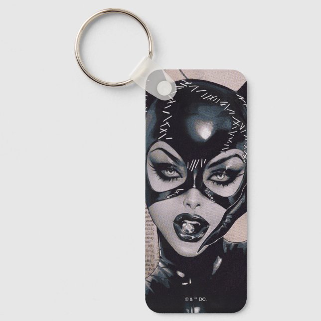 Catwoman #50 Sozomaika Cover Illustration Key Ring (Front)
