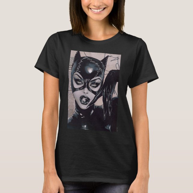 Catwoman #50 Sozomaika Cover Illustration T-Shirt (Front)