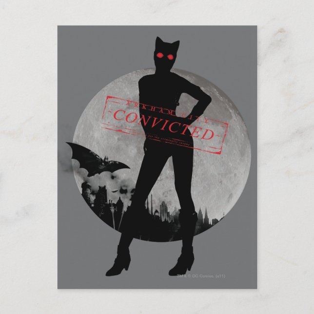 Catwoman Convicted Grey Postcard (Front)