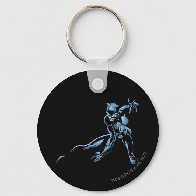 Catwoman crouches key ring (Front)