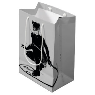 Catwoman Ink Brush Pose Medium Gift Bag
