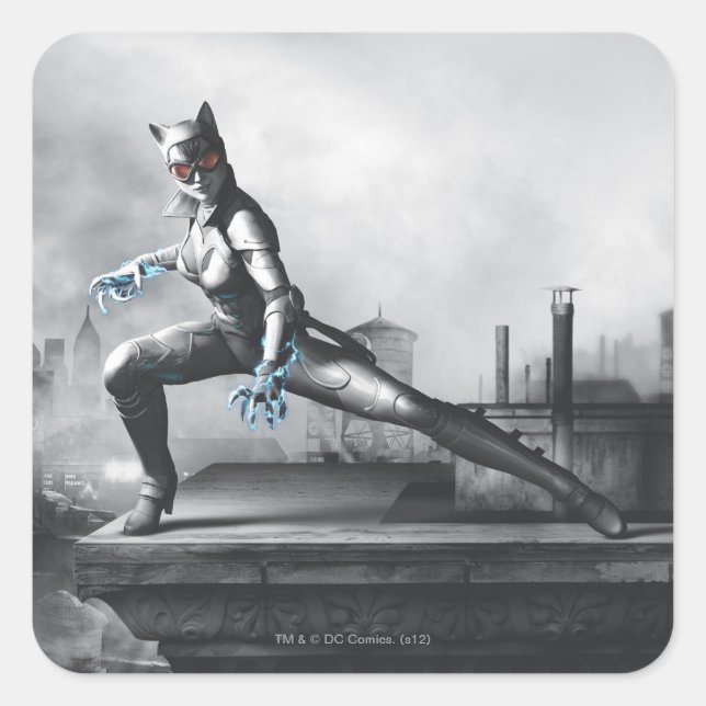 Catwoman - Lightning Square Sticker (Front)