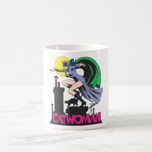 Catwoman & Logo Pink Coffee Mug