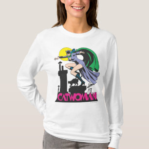Catwoman & Logo Pink T-Shirt