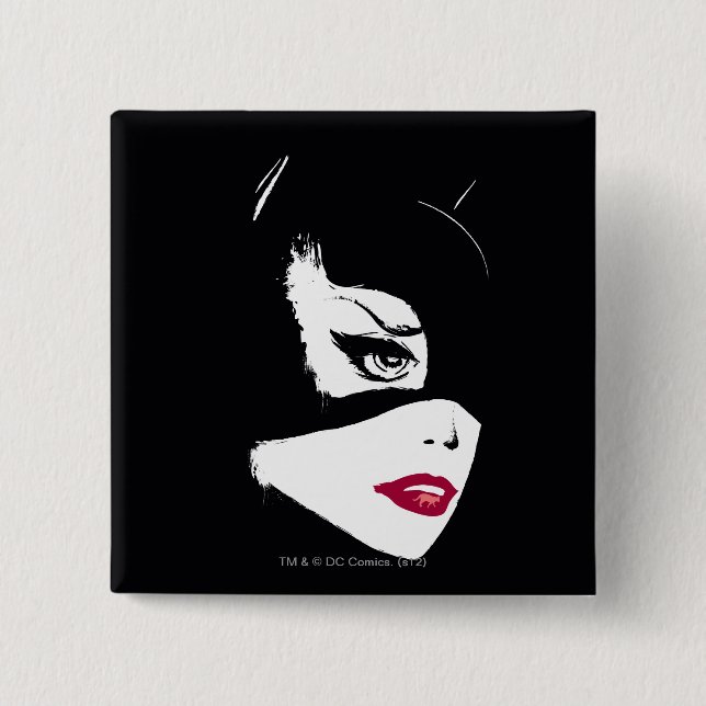 Catwoman Nine Lives 15 Cm Square Badge (Front)