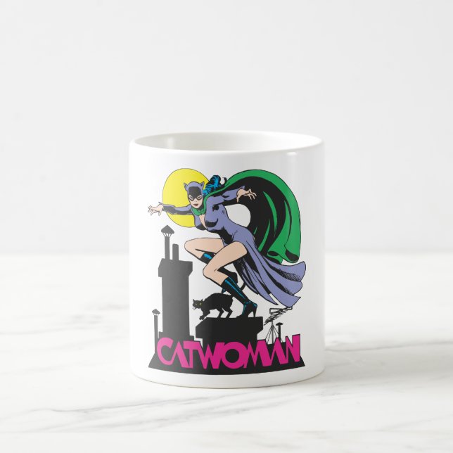 Catwoman & Pink Name Coffee Mug (Center)