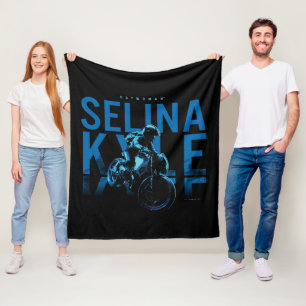Catwoman Selina Kyle Motorcycle Fleece Blanket