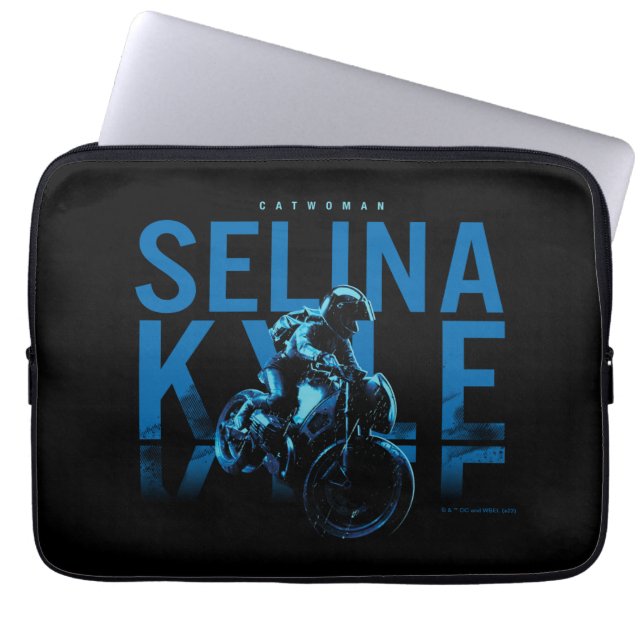 Catwoman Selina Kyle Motorcycle Laptop Sleeve (Front)
