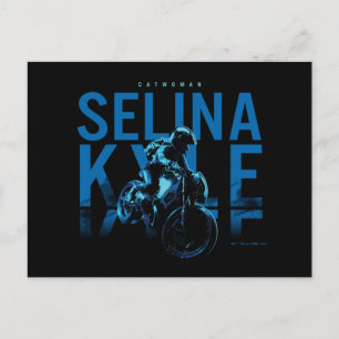 Catwoman Selina Kyle Motorcycle Postcard