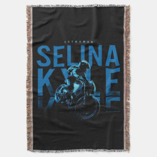 Catwoman Selina Kyle Motorcycle Throw Blanket