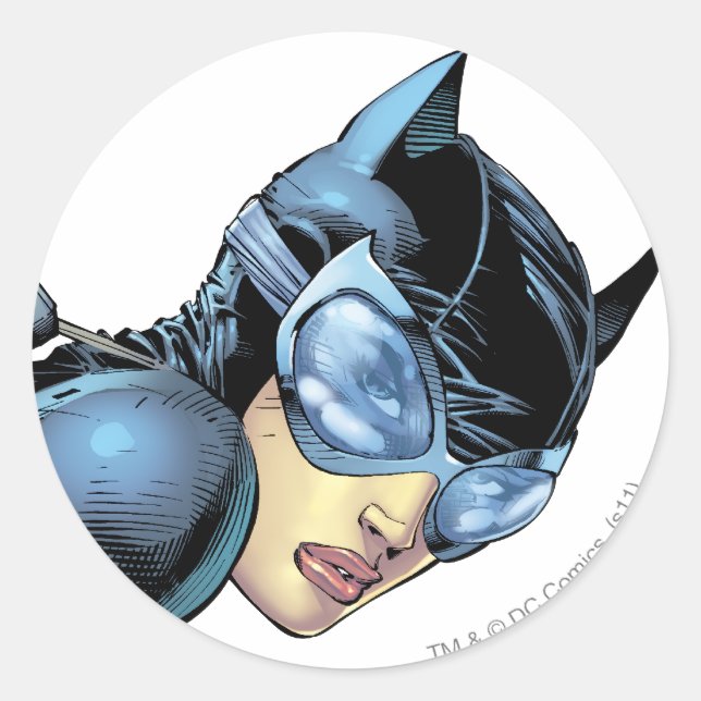 Catwoman Stare Classic Round Sticker (Front)