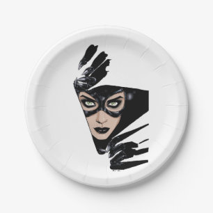 Catwoman The Claws Are Out Cover Illustration Paper Plate