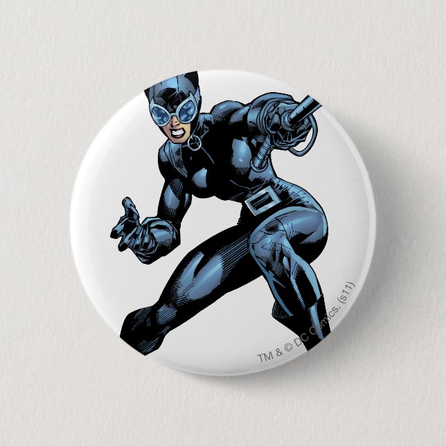 Catwoman with Whip 6 Cm Round Badge (Front)