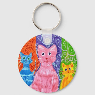 Catz of Colour Key Ring
