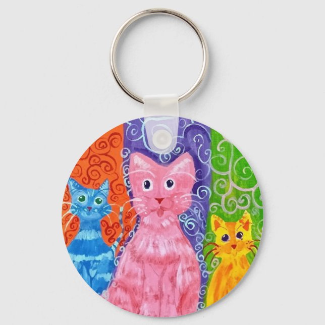 Catz of Colour Key Ring (Front)